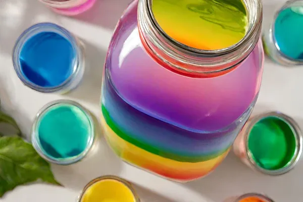 colourful-cups-of-water